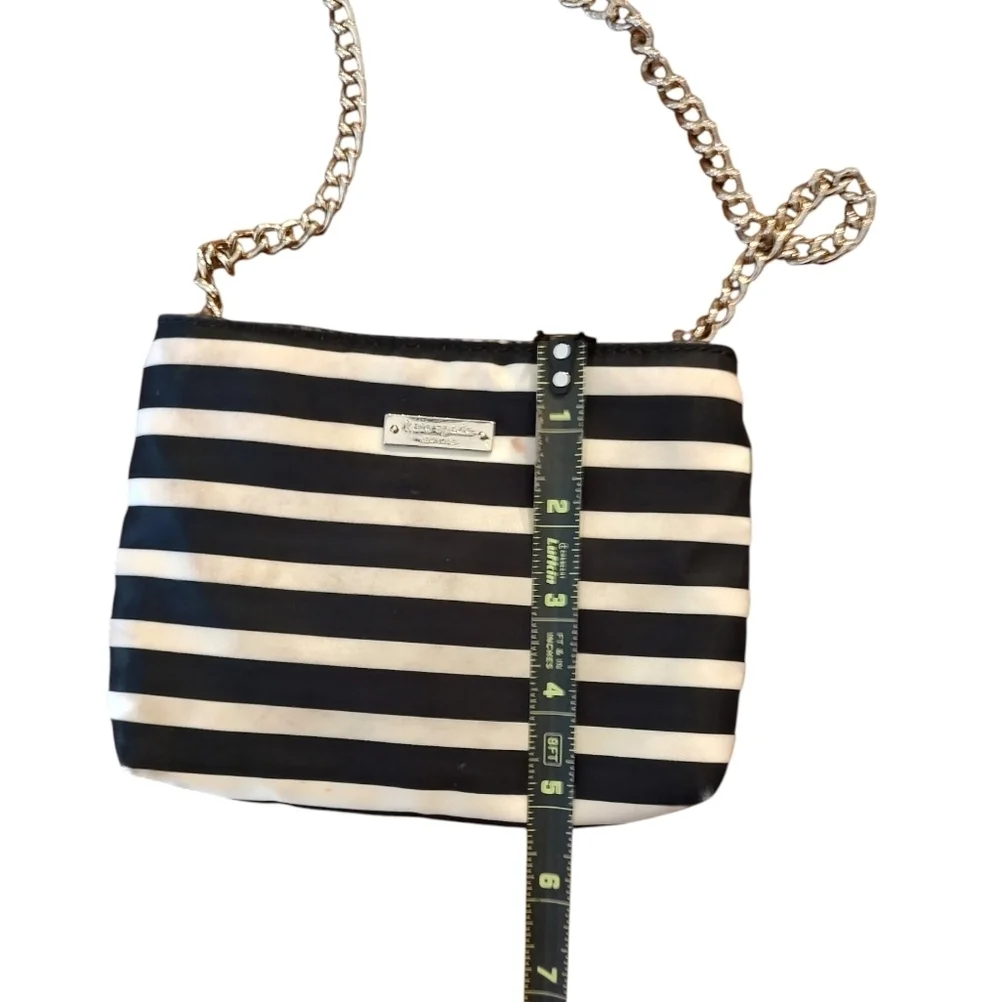 Kate Spade Black and White Floral Crossbody Bag